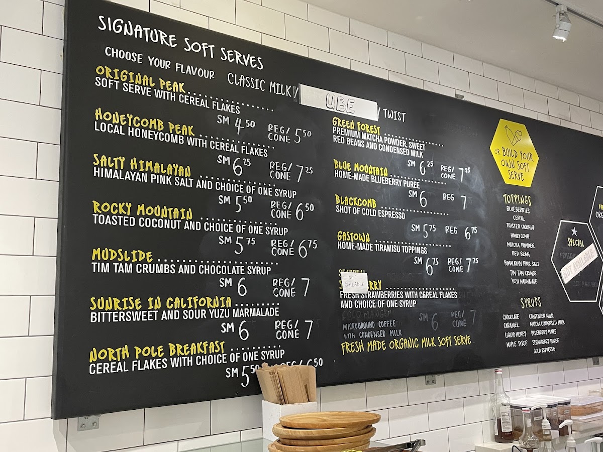 Soft Peaks Ice Cream Menu - Image 5